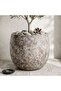 Beverly Cement Patina U Shaped Planter 41x37cm - Brown