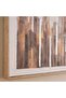 Gala Vertical Abstract Hand Painted Framed Canvas Wall Art 120x4x60cm - Brown - 2