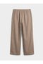 Vizyon New Season Elastic Waist Linen Blend Women's Trousers - 6