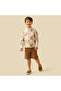 Long Sleeves Shirt with Leaf Embroidery - 2