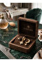 Brass Zircon Stone Flower and Moon Model Gold Color 3-Piece Earring Set - 3