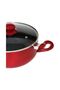 Ceramic Non Stick Cooking Pot 38cm With Glass Lid Oven Safe Aluminium Stockpot Red - 4