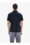 Men's Polo Collar Short Sleeve Black T-Shirt C7T0N904 - 2