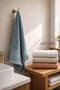 4-Piece Hand and Face Towel Set with Waffle Border Daily Soft 50X85 cm - 4