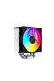 SAMA A40L، أسود، مروحة ARGB مقاس 1x120 مم، تبريد هوائي من نوع البرج، 4 قطع من أنابيب التبريد المركبة المتقدمة، وحدة المعالجة المركزية - 2