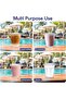 Juice Cup With Lid 12 Ounce Clear Strong Disposable Ideal For Iced Coffee Smoothies Bubble Boba Tea Milkshakes Frozen Cocktails - 6