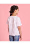 Girls White Printed T-shirt - 3