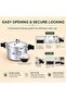 Blaze Pressure Cooker, 5 Liter, Heavy-Duty Satin Finish Aluminium, Multi-Safety, Silver - 7