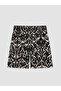 Nevavm Women's Patterned Shorts with Elastic Waist - 6