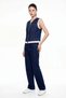 Lace Detailed Denim Vest Double Set - 3