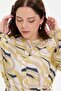 Patterned Belt Detailed Comfortable Fit Women's Dress - 6