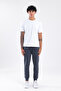 Modal Blend Soft Textured Men's Jogger Sweatpants with Contrast Piping Detail