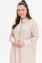 Long Women's Shirt with Metal Buckle - 5