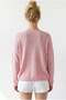6933 Women's Boat Neck Slim Seasonal Knitwear Sweater Candy Pink - 5
