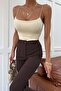 Long Bustier Tank Top Yellow - 4