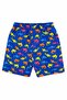 Boy's Patterned Swim Shorts Pool Swimsuit M00835 Cobalt Blue - 4