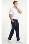 2-Strand Ribbed Baggy Sweatpants – Elastic Waist, Back Pockets, Wide Legs - 5