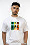 Gym Fitness Design Printed Oversize White T-Shirt