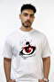 Death Note_1 Design Printed Oversize White T-Shirt