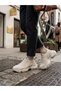 Cream Suede Laceless Comfortable High Sole Style Men's Sports Shoes Tge230552 - 3