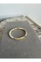Women's Cream Beige Pipe Beaded Gold Yellow Detailed Flexible Cuff Model Bracelet - 2