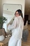 Women's Brand Equivalent Shawl Scarf Design Stylish Shirt - 3