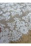 Meter Coupon Cordone Lace Fabric - Evening Dress and Wedding Dress Fabric with Eyelash Detail - 3