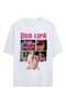 Dua Lipa Printed Unisex 100% Cotton Lu Oversized T-Shirt
