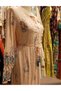 Women's Bohemian Ethnic Patterned Glitter Striped Waist-Tie Tassel Maxi Dress - 5