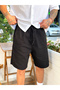 Baggy Fit Basic Gabardine Shorts - 4