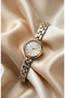 Women's Steel Watch Gold & Silver Mix Color Vintage Old Money Luxury Elegant Stylish Women's Wristwatch 2026