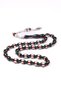 Dark Green Vermeil Powder Amber Prayer Beads 12X8 mm