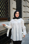 Women's Bow Detail Shirt White - 2