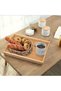 3-Piece Bamboo Wooden Serving Trays, Wooden Tray With Handles, Set Of 3 Bamboo Nesting Trays - 7