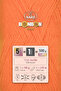 Crystal • Orange (98215) - 5-Pack X 100Gr/475M - Fine Yarn for Hand Knitting - Shawl Blouse Yarn - 3