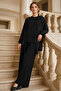 Sequined Hijab Suit A9268 Black