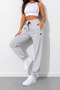 Unisex Jogger Sweatpants with Flato Pockets, Elastic Cuffs, Lace-Up Waist, Comfortable Fit Sports Trousers - 3