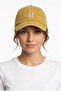Letter m Yellow Embroidered Washable Vintage Unisex Hat