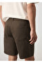 Regular fit jean bermuda şort - 7