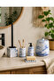 Decorative Bohemian Style Marble Pattern 5-Piece Bathroom Set Trash Can, Toilet Brush Liquid Soap Dispenser Solid Soap Dish and Toothbrush Holder Set - 8
