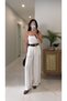 Tolles Ecru Belted Trousers - 4