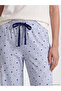 Nevavm Heart Printed Women's Pajama Bottoms with Difference - 3