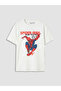 White Crew Neck Spider-Man Printed Boys' T-Shirt