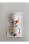Girl's Knitted Snapback Hat Buckle (White) - 3