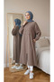 Hijab Clothing Zippered Sports Robe Cap - 6