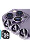iPhone 14 Pro - iPhone 14 Pro Max Camera Lens Protector, 9H Tempered Glass Camera Cover Screen Protector Metal Individual Ring