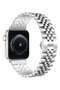 Compatible with Apple Watch Band Series 5 44mm 42mm, Stainless Steel iWatch Band with Butterfly Folding Clasp for Watch Band Series 5/4/3/2/1 - 2