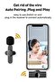 iphone Wireless Lavalier Microphone For IPhone, Plug Play, Portable Audio Video Recording Mic for Youtube, Live Stream, Vlog, Interview, Laptops PC - 2