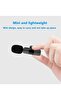 Mini Lavalier Microphone Clip-on Omnidirectional Mic Transmitter Receiver D11087-1—JA Black - 2