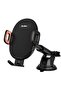 2-in-1 Auto Tightening Kickstand Mobile Phone Holder – Black - 2